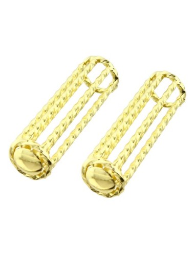 Lowrider Twisted Grips 7/8 long 112mm Gold.